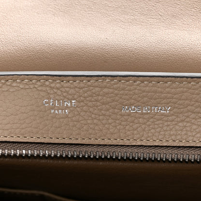 Celine Drummed Calfskin Suede Small Trapeze Dune 6 of 9