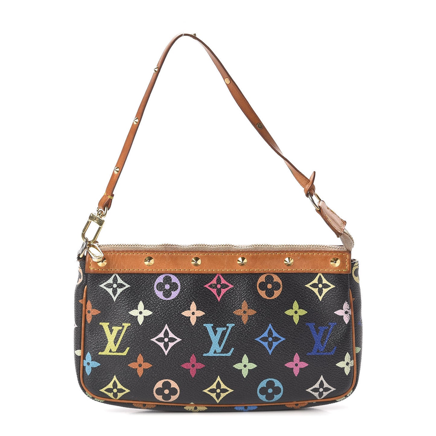 Monogram Multicolor Pochette Accessories Black