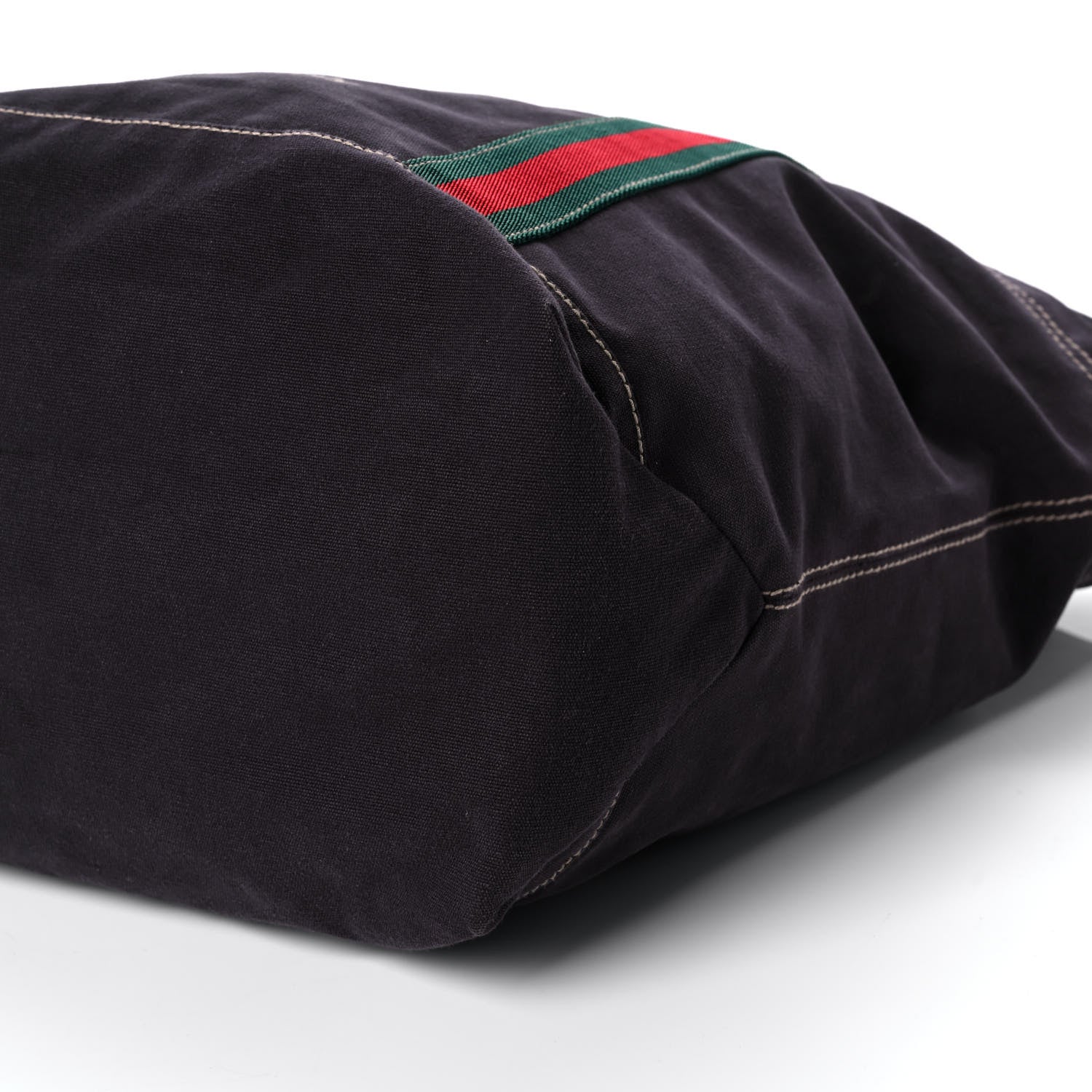 Gucci Canvas Web Signature Tote Black 9 of 13