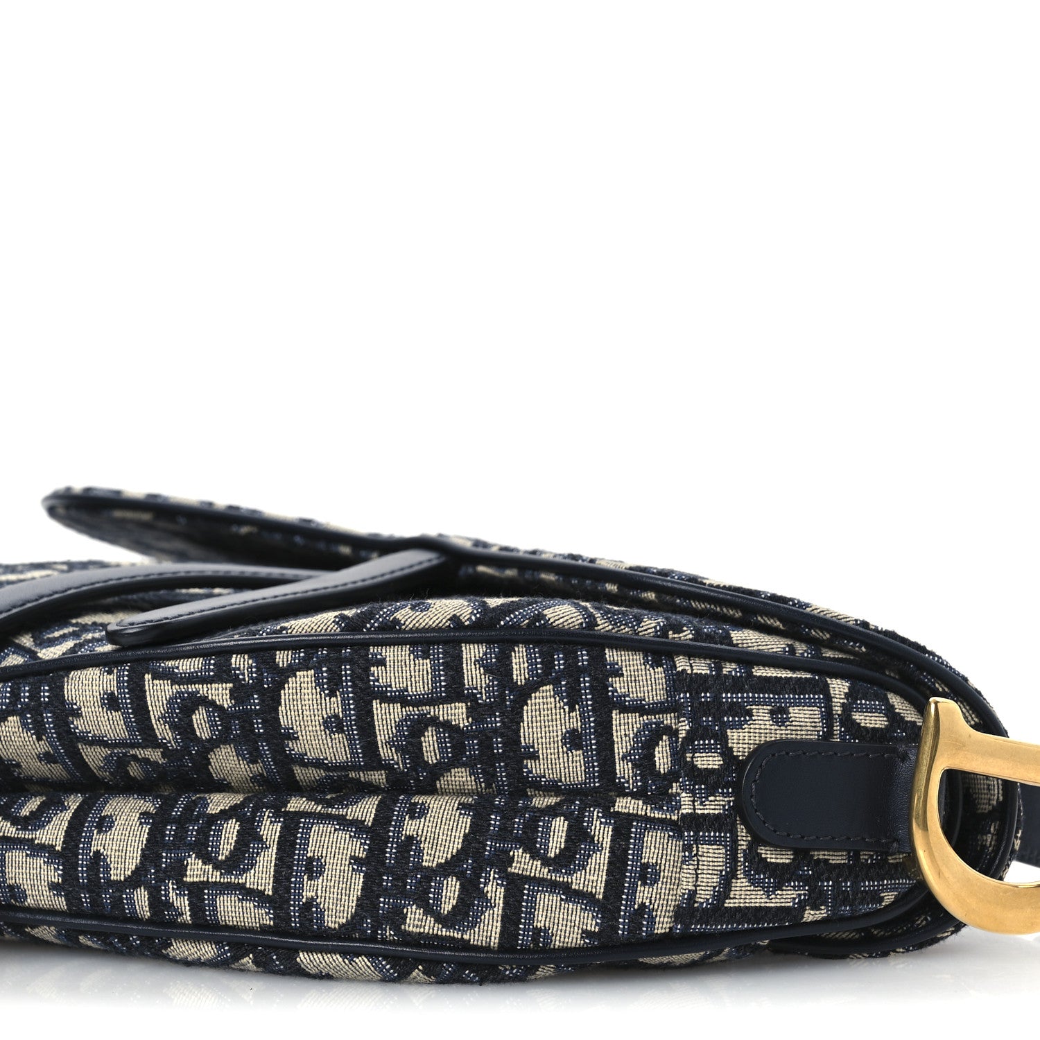 Christian Dior Oblique Saddle Bag Blue 10 of 11