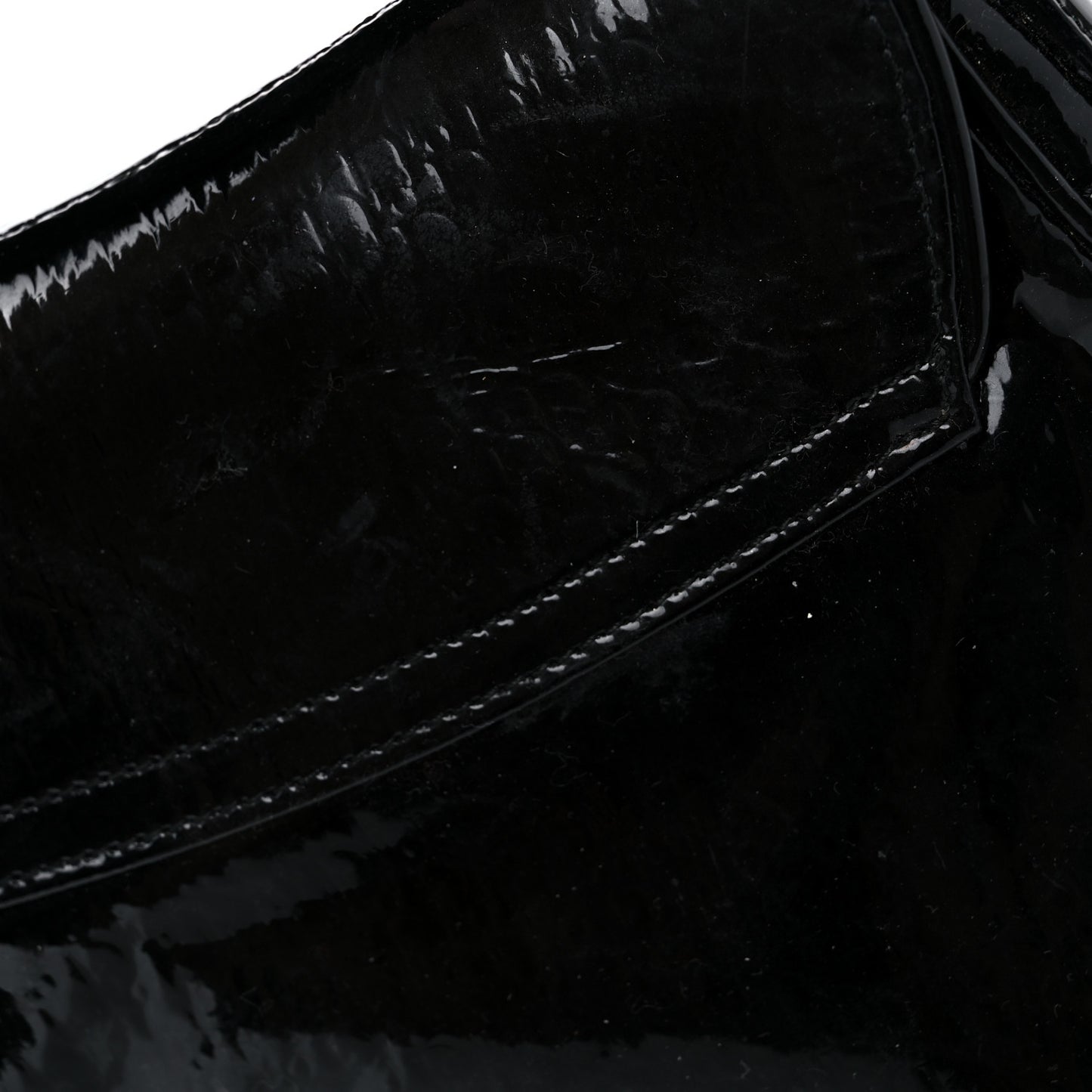 Patent Monogram Mini Saddle Bag Black