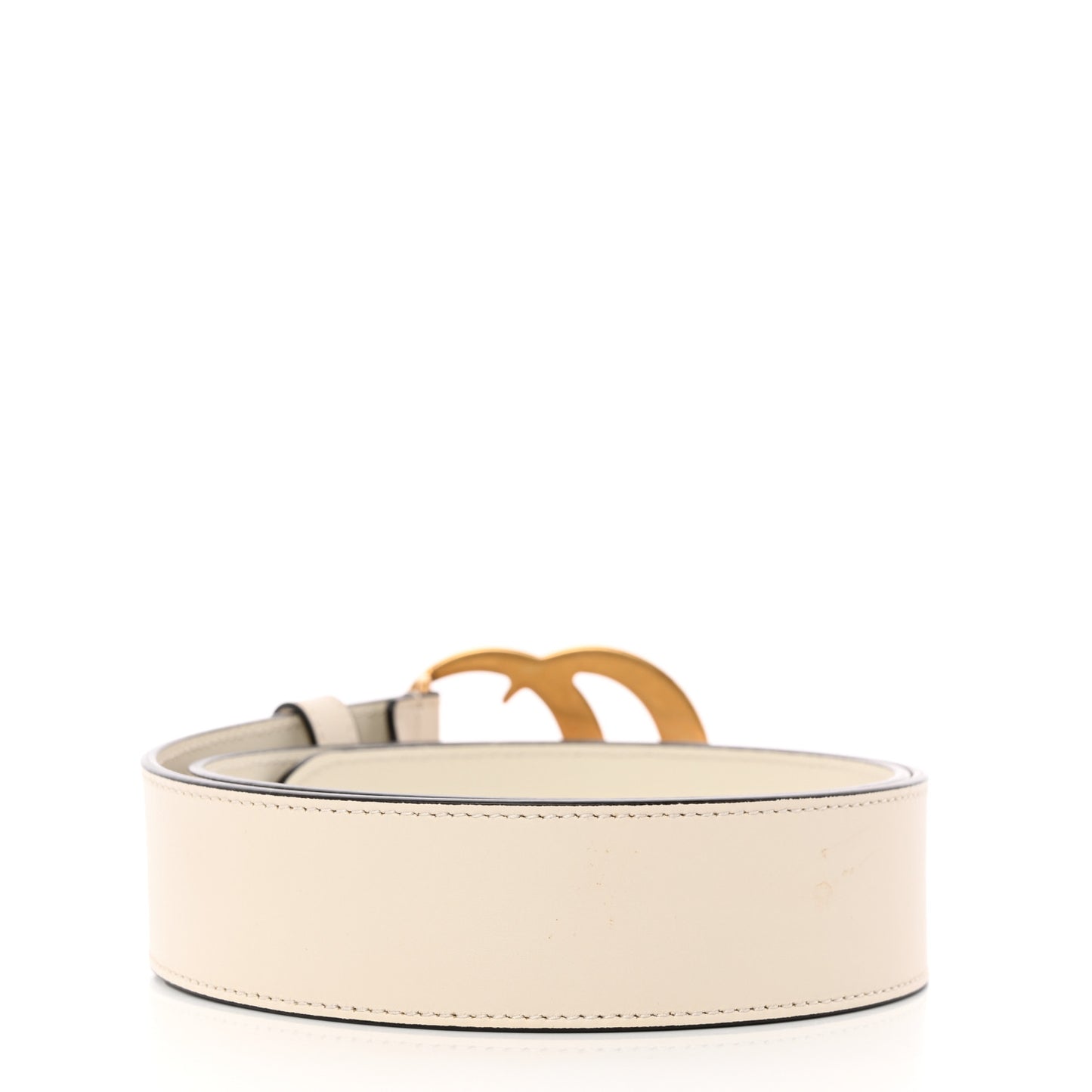 Calfskin Double G 40mm Belt 80 32 Mystic White