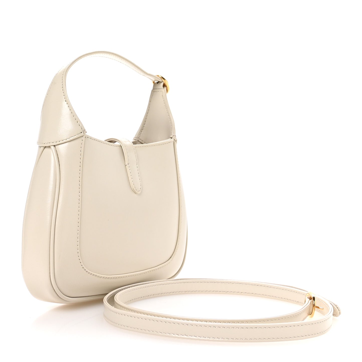 Boarded Dyana Lux Calfskin Mini Jackie 1961 Hobo Mystic White