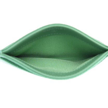 Chanel Caviar Chevron Quilted Card Holder Light Green 5 of 9