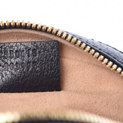 Gucci Grained Calfskin Web Mini Ophidia Round Shoulder Bag Black 7 of 11