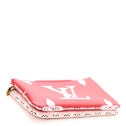 Louis Vuitton Monogram Giant Double Zip Pochette Rouge 4 of 9