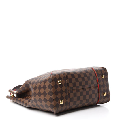 Louis Vuitton Damier Ebene Caissa Hobo Cherry 3 of 11