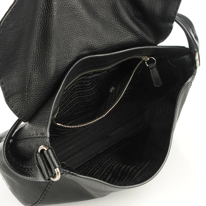 Prada Vitello Daino Shoulder Bag Nero Black 7 of 7