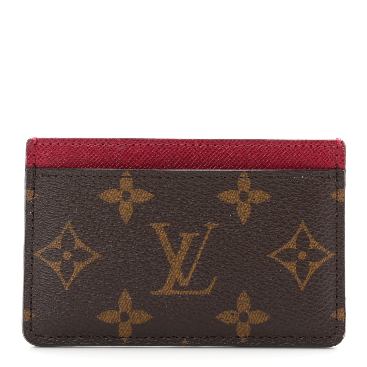 Monogram Card Holder Fuchsia Fuchsia