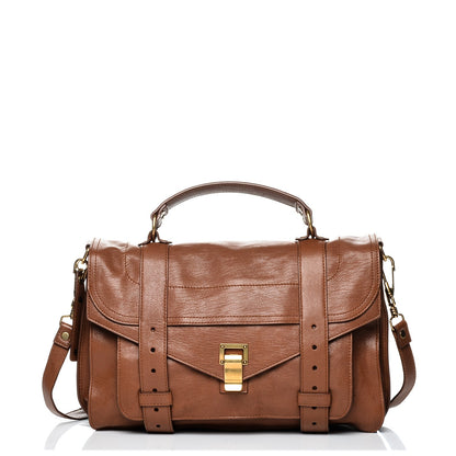 Proenza Schouler Lambskin Medium PS1 Satchel Saddle 1 of 10