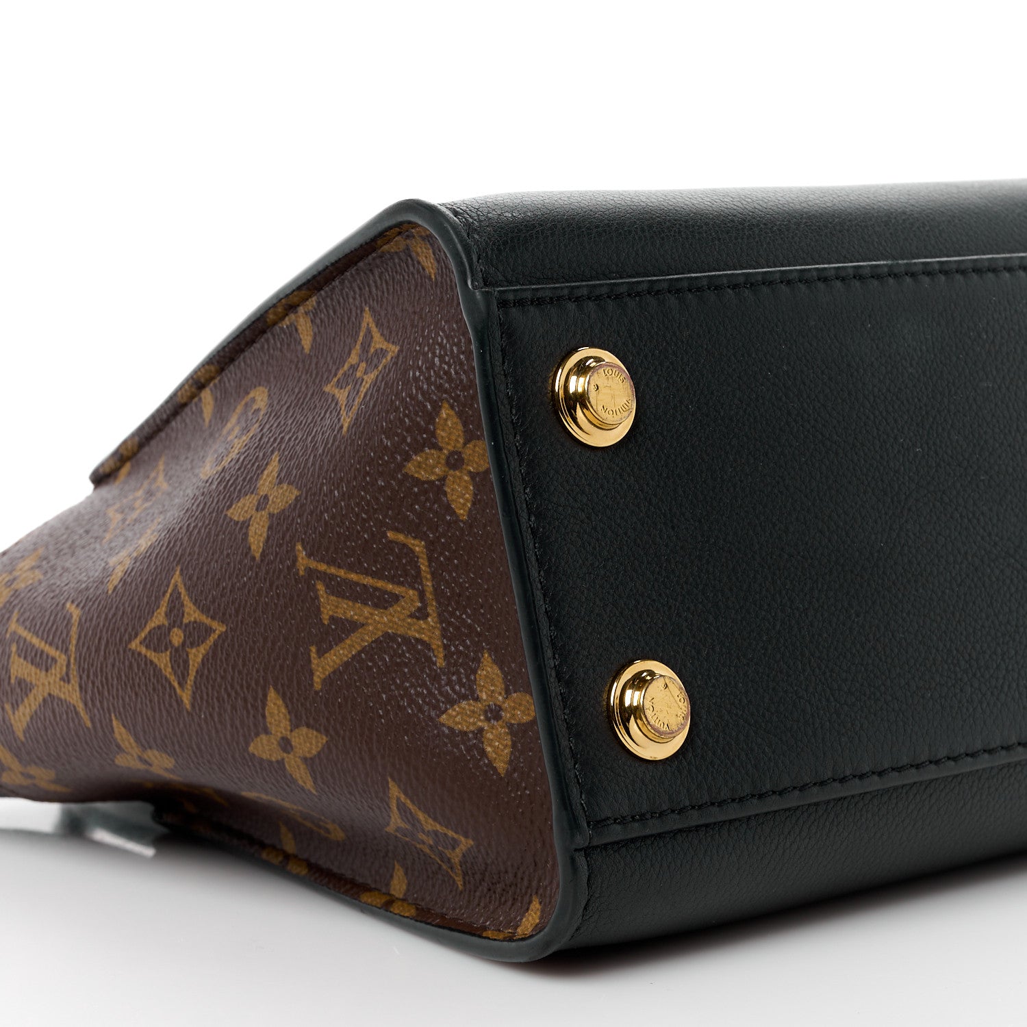 Louis Vuitton Calfskin Monogram On My Side PM Black 9 of 11