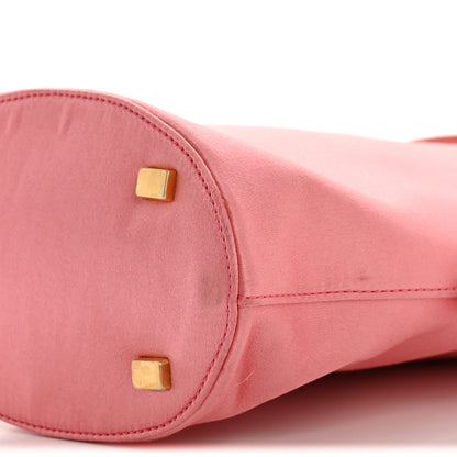 Prada Satin Raso Bucket Bag Pink 9 of 12