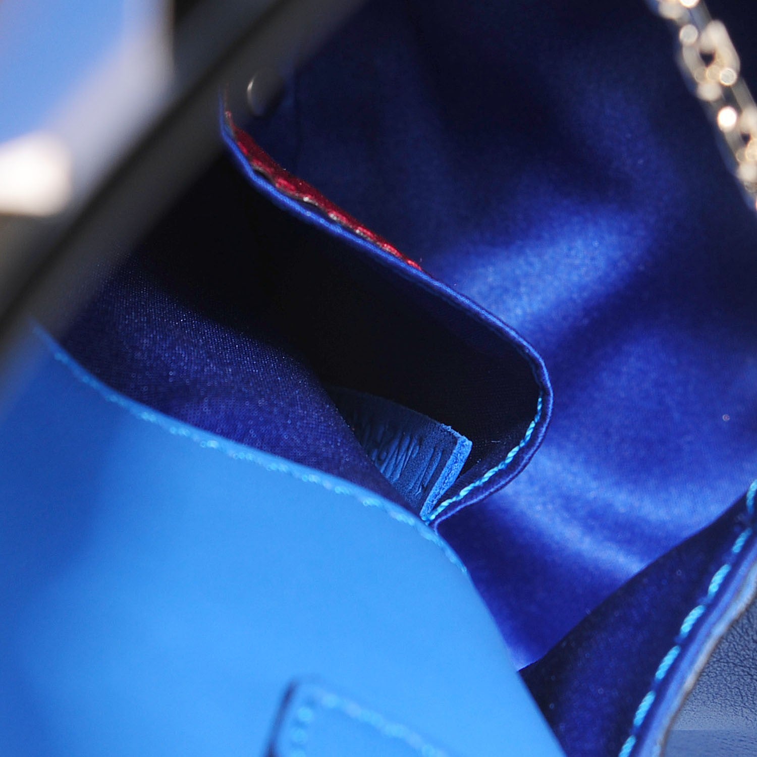 Valentino Garavani Vitello Mini Rockstud Crossbody Saddle Bag Light Sapphire 7 of 8