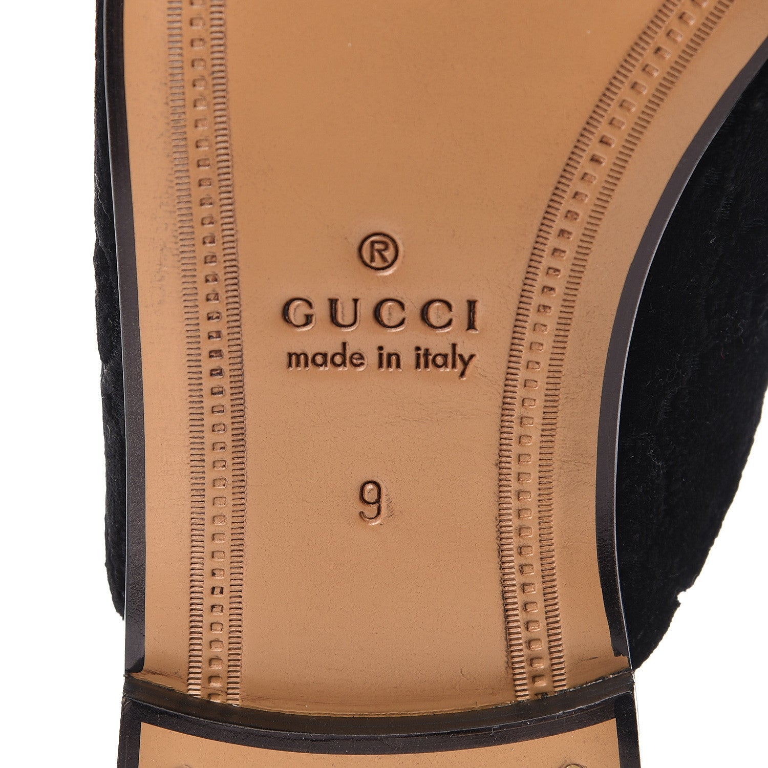 Gucci Velvet GG Monogram Mens Princetown Slippers 9 Black 7 of 10