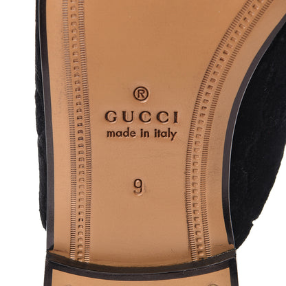 Gucci Velvet GG Monogram Mens Princetown Slippers 9 Black 7 of 10