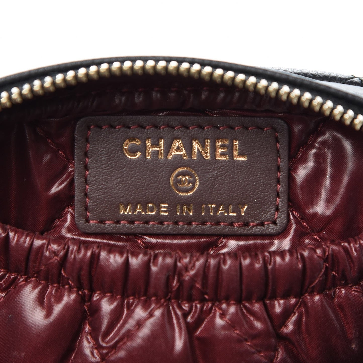 Caviar Small Curvy Pouch Black