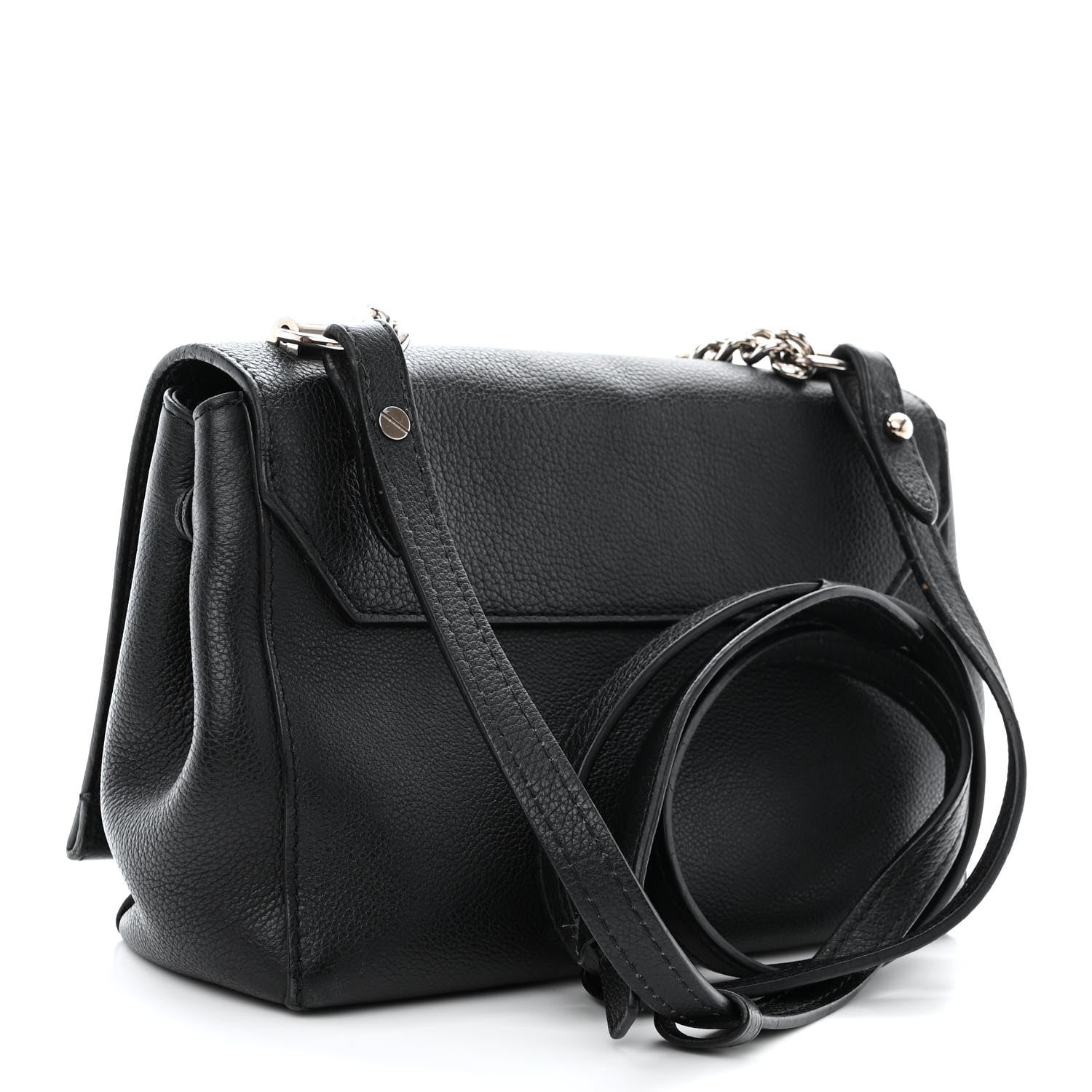Louis Vuitton Calfskin Lockme II Chain Bag BB Black 3 of 15