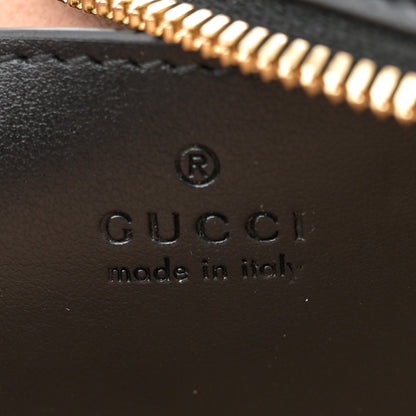 Gucci Calfskin Matelasse Diagonal Mini Interlocking G Heart Shoulder Bag Black 6 of 10