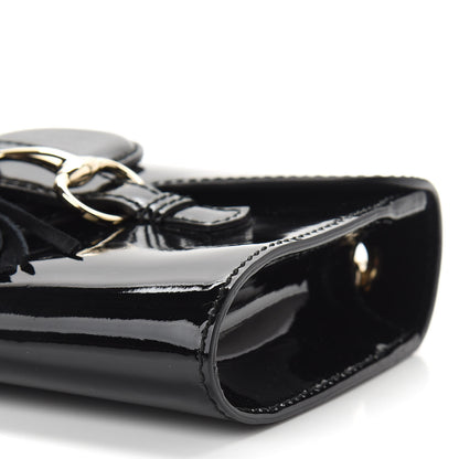 Gucci Patent Small Emily Chain Shoulder Bag Black 9 of 9
