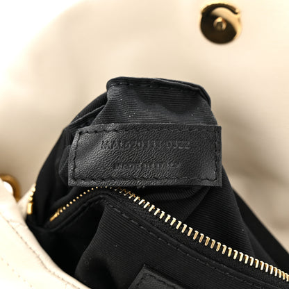 Saint Laurent Lambskin Quilted Toy Loulou Puffer Monogram Chain Satchel Crema Soft 7 of 11
