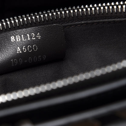 Fendi Vitello Dolce Bi-Color FF 1974 Embossed Medium By The Way Boston Bag Black Maya 10 of 12