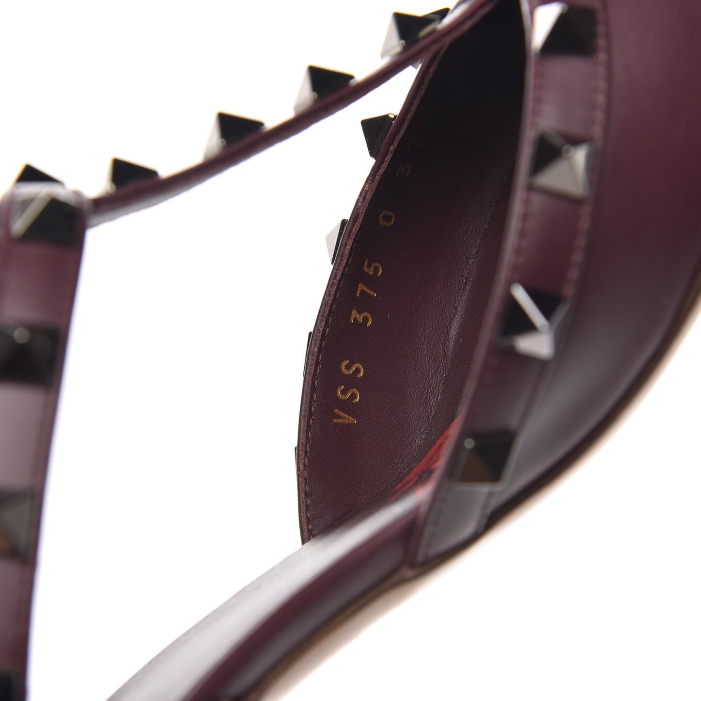 X UNDERCOVER Nappa Rockstud Ankle Strap 65mm Pumps 37 Rubin