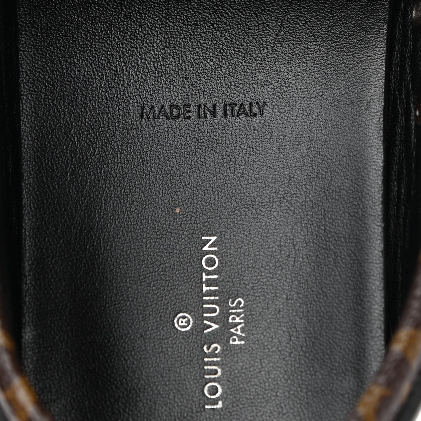 Monogram Mens Arizona Car Shoe Moccasin Loafers 9 Macassar