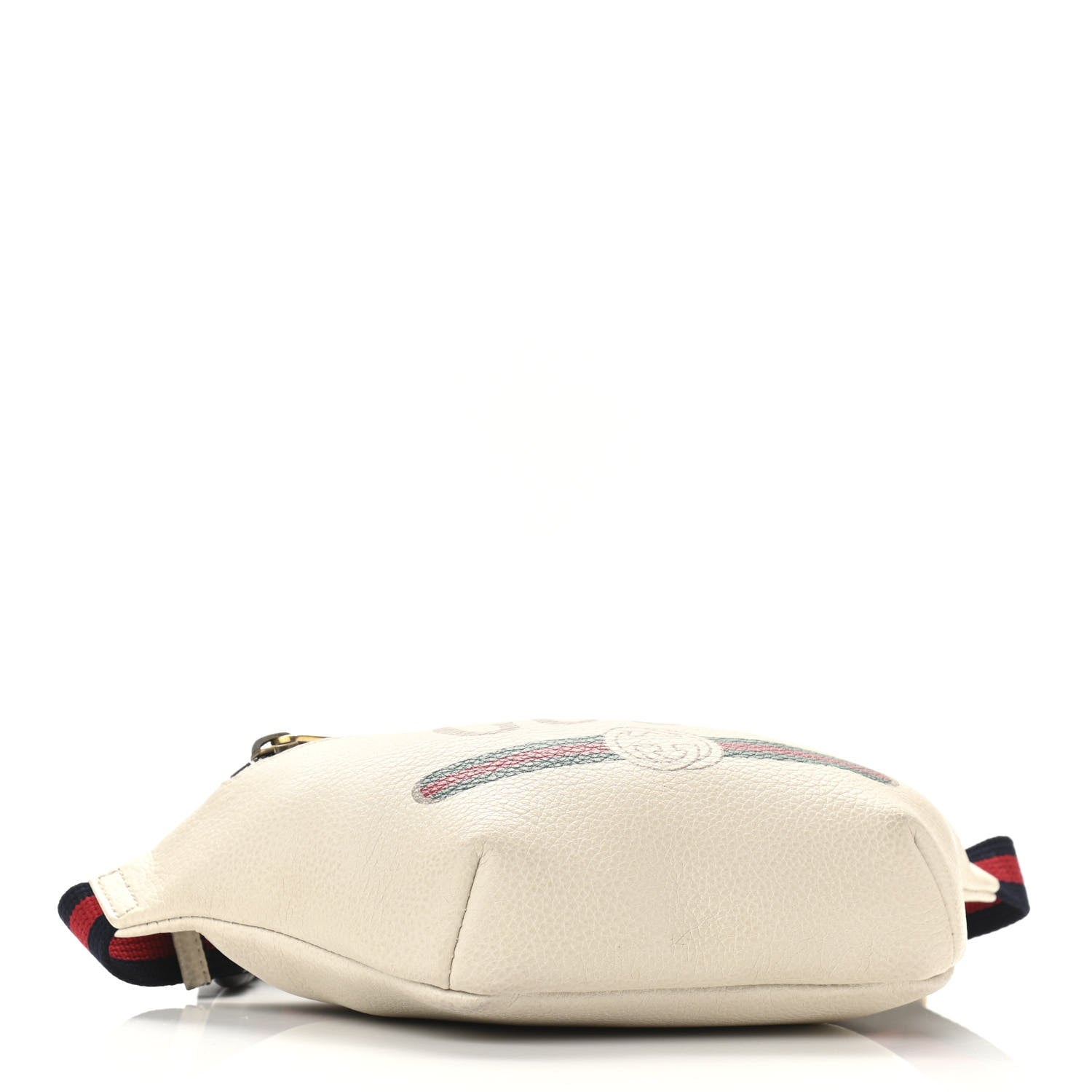 Gucci Grained Calfskin Small Logo Belt Bag White 4 of 12