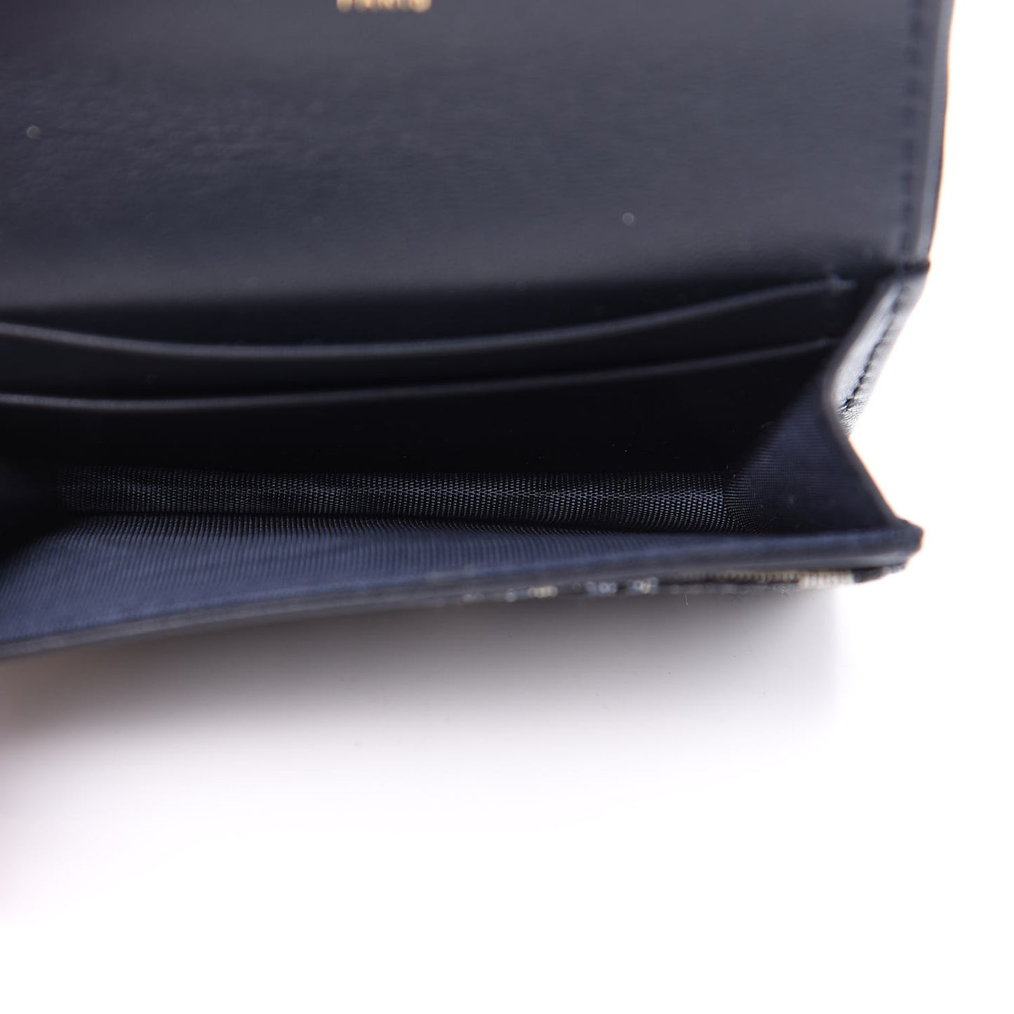 Oblique Saddle Card Holder Blue