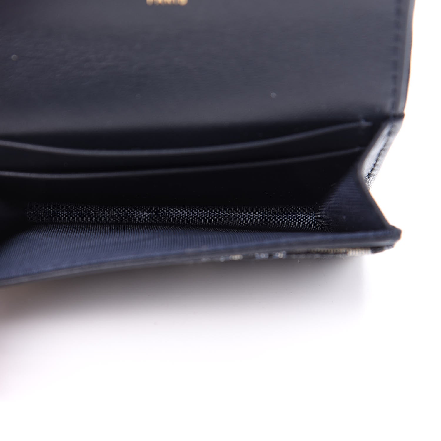 Christian Dior Oblique Saddle Card Holder Blue 5 of 9