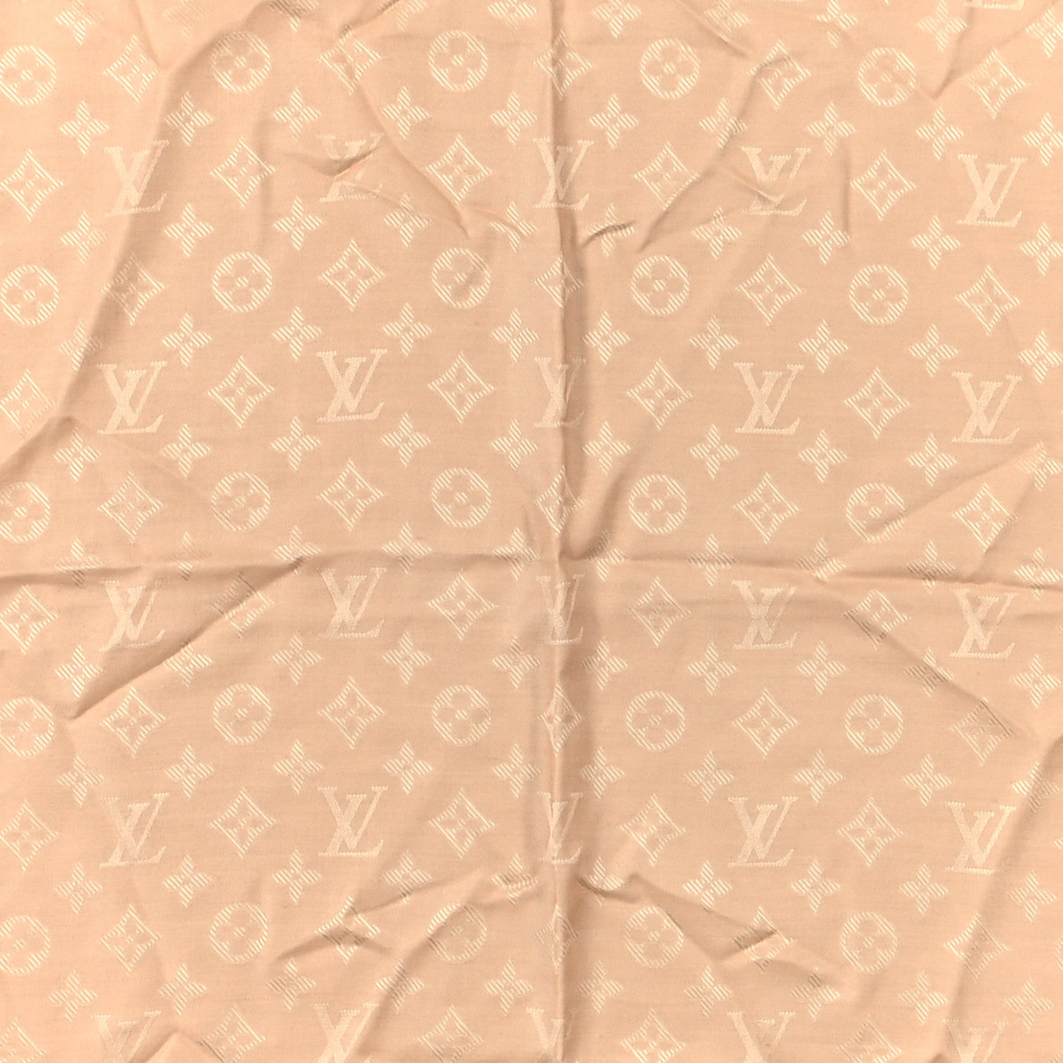 Louis Vuitton Silk Cashmere Monogram My Everything Shawl XS Beige 2 of 4