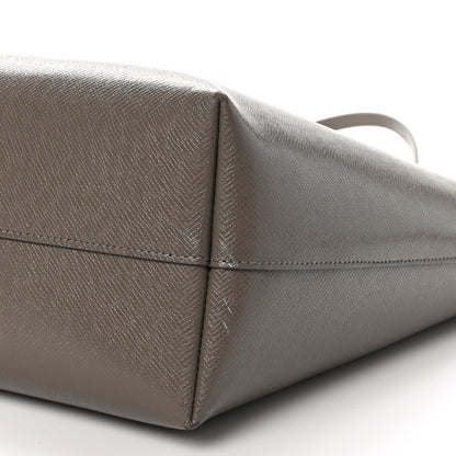 Saint Laurent Grained Calfskin Large Shopping Tote Warm Taupe Black 10 of 10