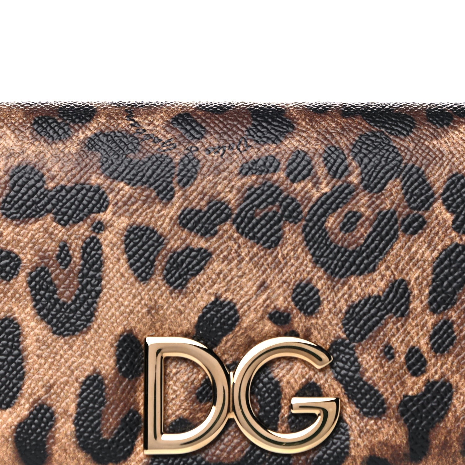 Dolce & Gabbana Dauphine Leopard Print Wallet On Chain Black 7 of 12