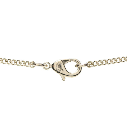 Chanel Crystal Pearl CC Lace Camellia Necklace Gold 5 of 6