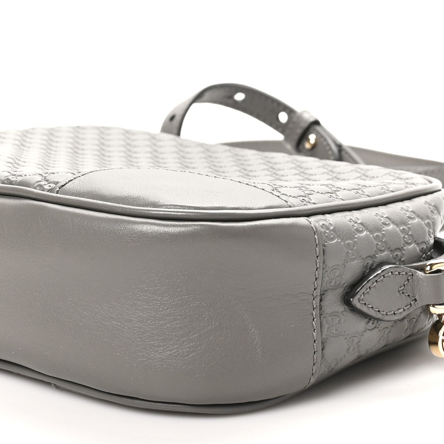 Microguccissima Mini Bree Messenger Bag Grey