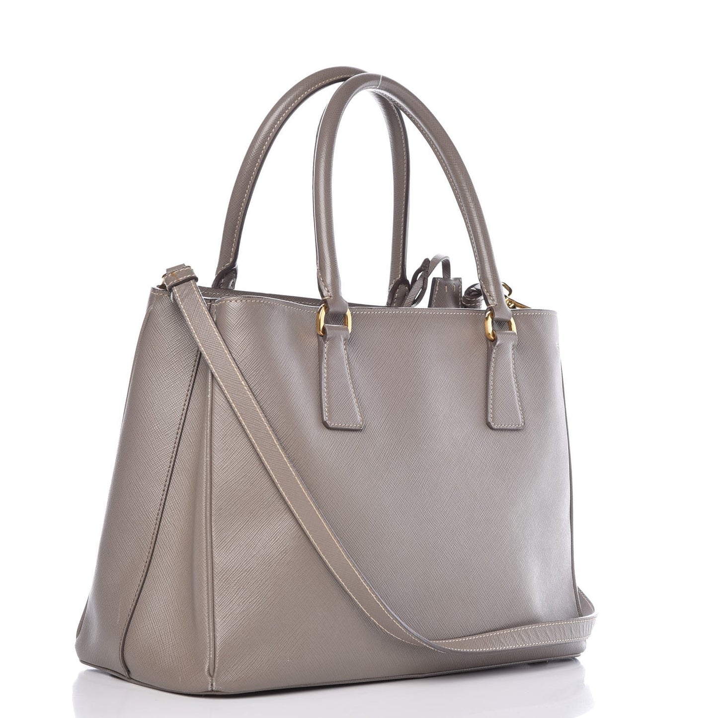 Saffiano Lux Medium Tote Argilla