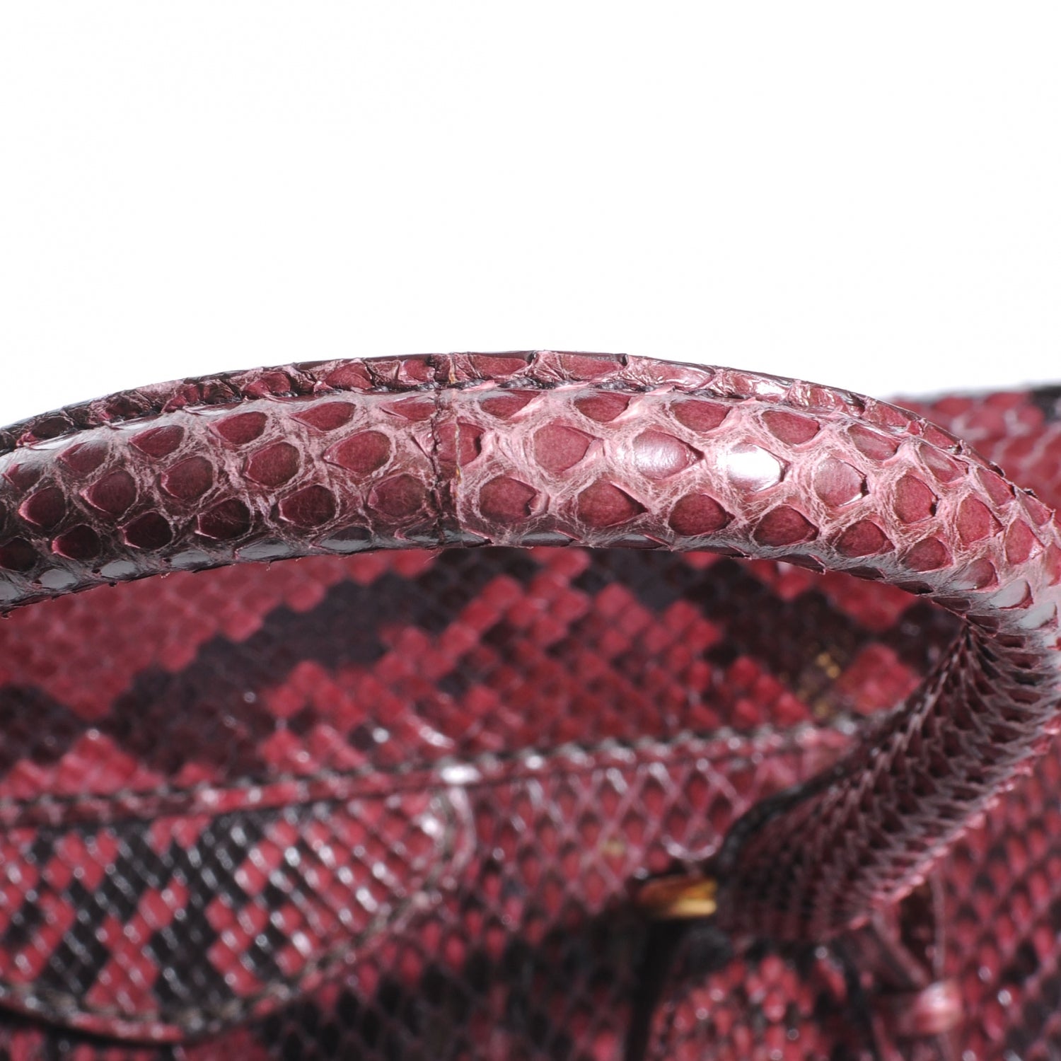 Prada Python Frame Bag Amarena 5 of 9