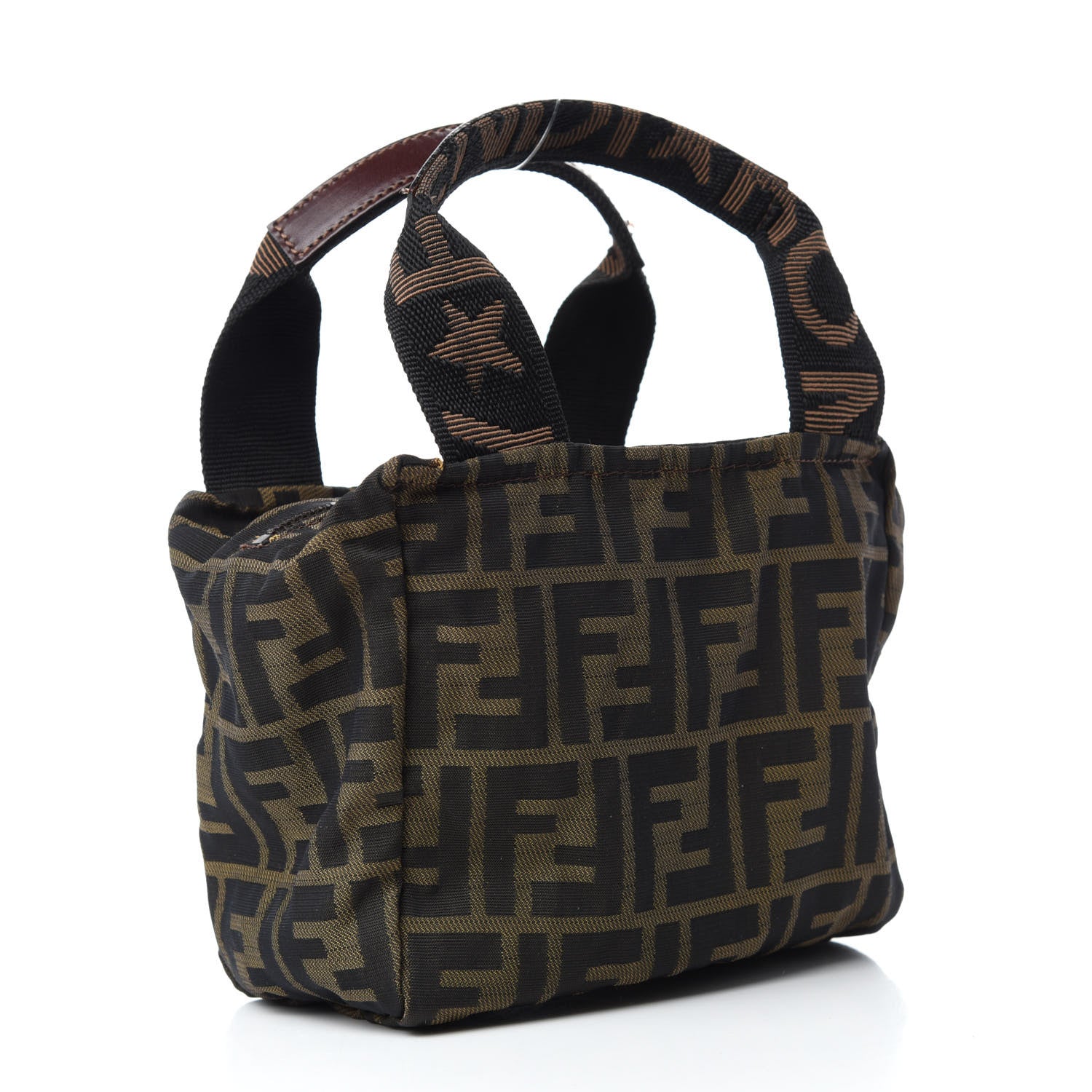 Fendi Fabric FF 1925 Mini Cosmetic Bag Tobacco 3 of 13
