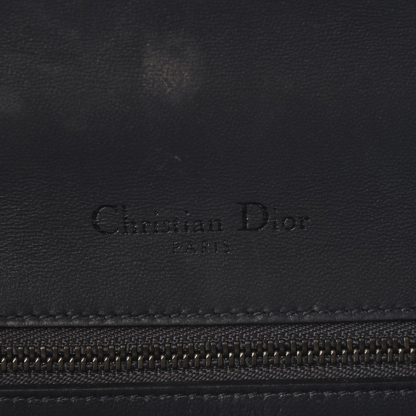 Metallic Patent Micro-Cannage Medium Diorama Flap Bag Graphite