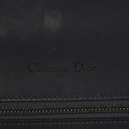 Christian Dior Metallic Patent Micro-Cannage Medium Diorama Flap Bag Graphite 6 of 8