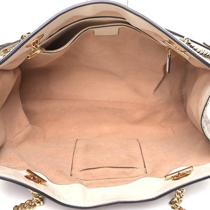 Gucci GG Supreme Monogram Medium Padlock Tote White 4 of 5