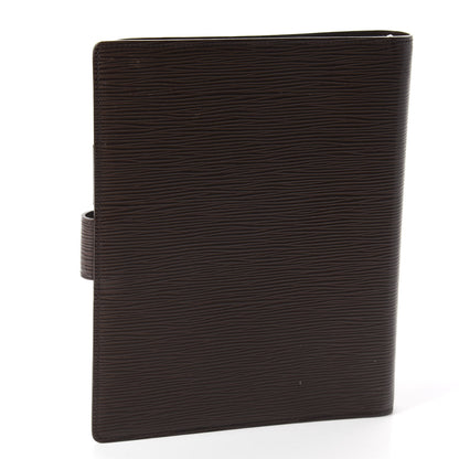 Louis Vuitton Epi Large Ring Agenda Cover Moka 2 of 8