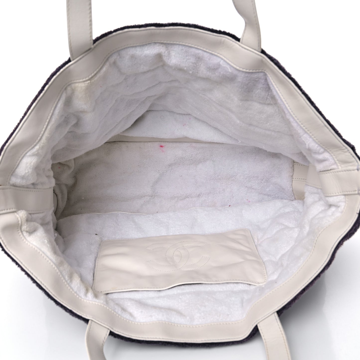 Terry Cotton CC Beach Tote Navy White
