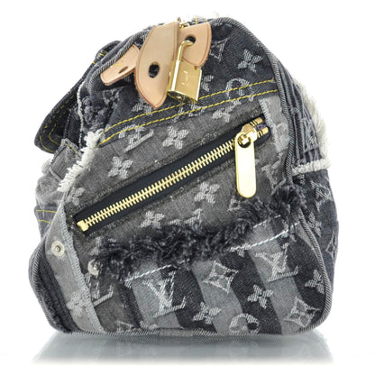 Louis Vuitton Denim Patchwork Speedy 30 Grey 4 of 11