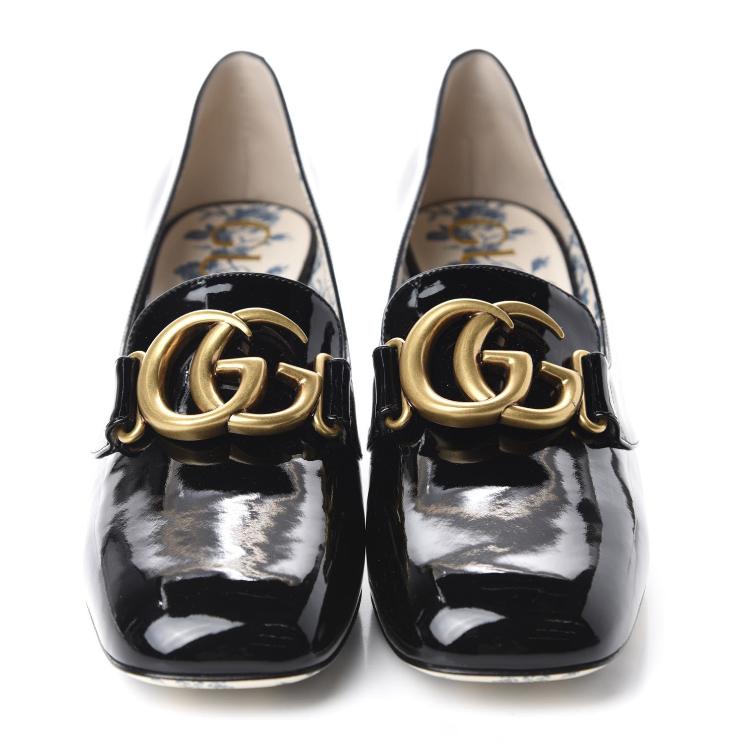 Gucci Vernice GG Victoire 55mm Loafer Pumps 40 Black 2 of 10