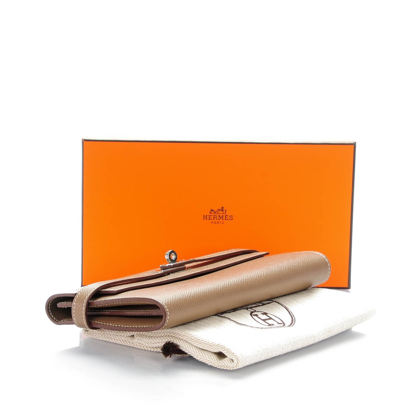 Epsom Kelly Longue Wallet Etoupe