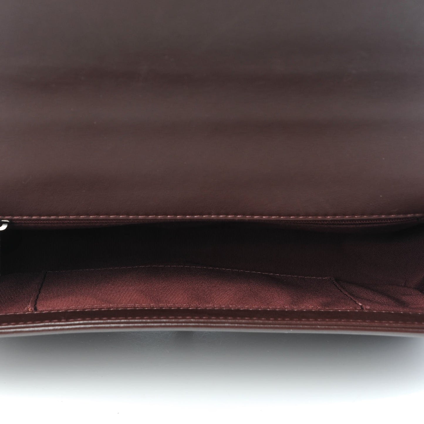 Calfskin Chevron Quilted New Medium Boy Flap Burgundy