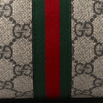 Gucci GG Supreme Monogram Web Small Ophidia Boston Bag Beige New Acero 9 of 12