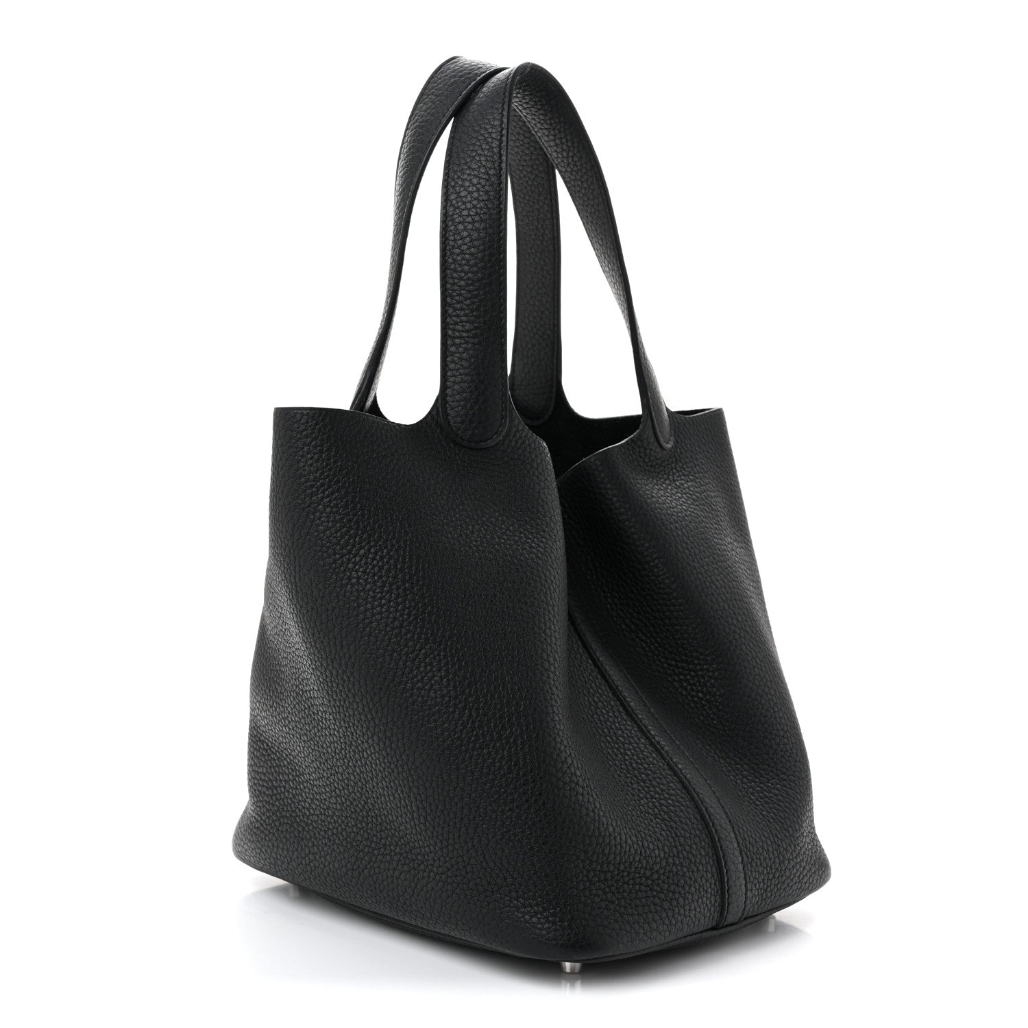 Hermes Taurillon Clemence Picotin Lock 22 MM Black 3 of 10