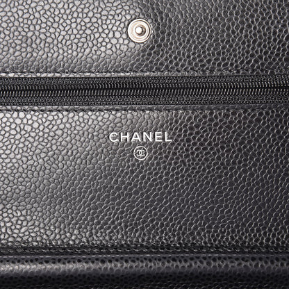 Chanel Caviar Quilted Wallet On Chain WOC Black 6 of 10